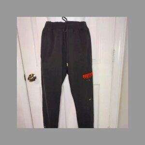 First Row Black Hand Paint Joggers Size XL